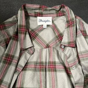 Womens Flannel Plaid Shirt